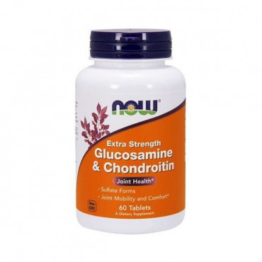 NOW Glucosamine & Chondroitin Sulfate Extra Strenght - 60tab